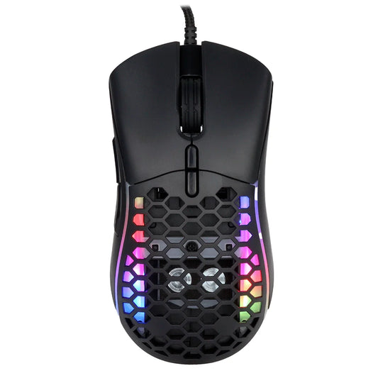 MOUSE GAMER T60 USB CON PESO RGB CONVERTIBLE