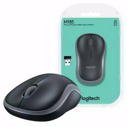 MOUSE LOGITECH M185 INALAMBRICO NEGRO-GRIS